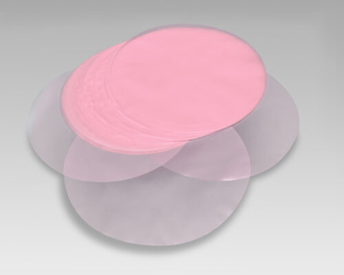 Dischi per hamburger in polietilene rosa