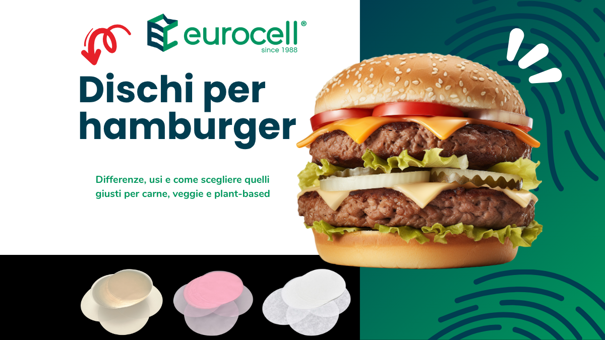 Dischi per hamburger Eurocell per carne, veggie e plant-based