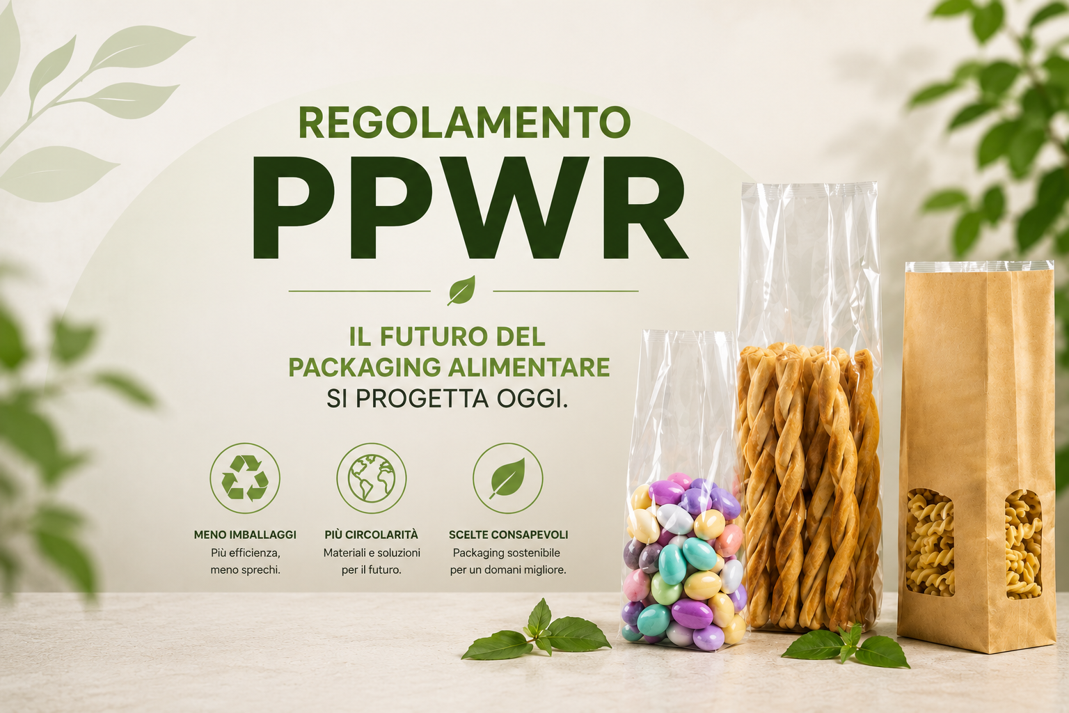 Regolamento PPWR packaging alimentare e soluzioni Eurocell in polipropilene e NatureFlex
